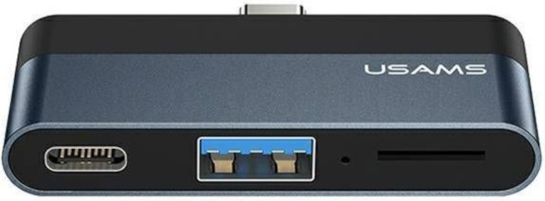 USB-C хъб Usams SJ491 Mini USB-C хъб Usams SJ491 Mini - 3 порта -