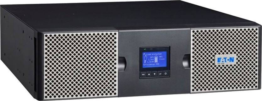Непрекъсваемо токозахранващо устройство UPS Eaton 9PX 2200i RT3U Непрекъсваемо токозахранващо устройство UPS Eaton 9PX 2200i RT3U - 2200 VA, 2000W, Terminal block, 8x IEC C13 изхода, 2x IEC C19 изхода, USB, RS-232, OnLine -