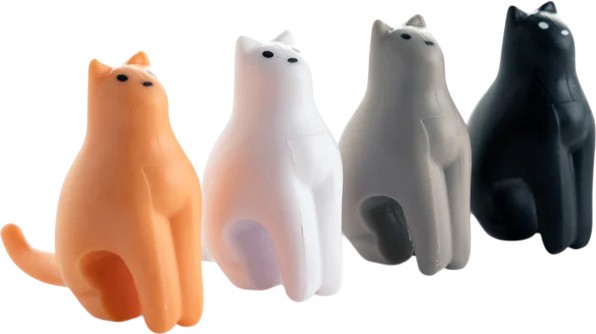 ������� �� ��� �� ��������� Kikkerland Cat Tea Bag Holders - 4 ���� - 