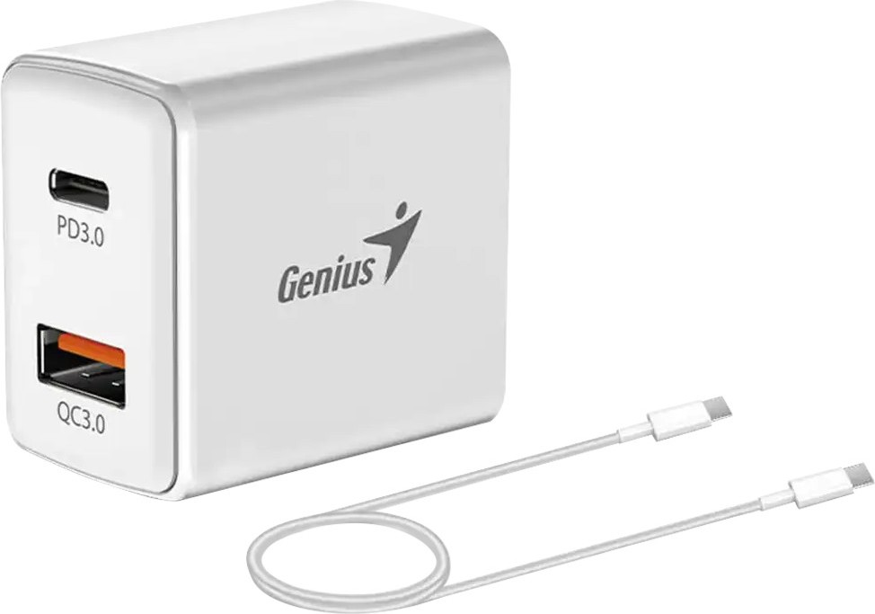 ������� ���������� Genius PD-20ACP - 20 W, USB-C, USB-A, � ����� - 