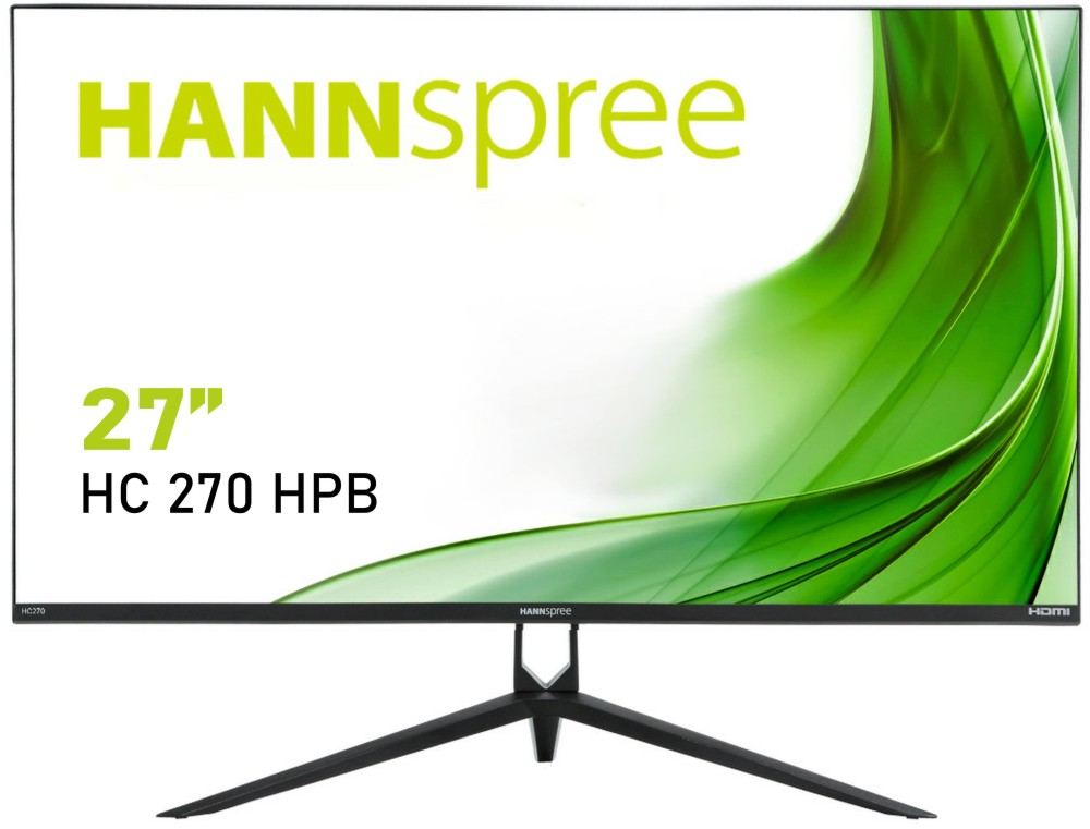 ������� Hannspree HC270HPB - 27", TN, 60 Hz, 16:9, 1920 x 1080, 5 ms, HDMI, VGA - 