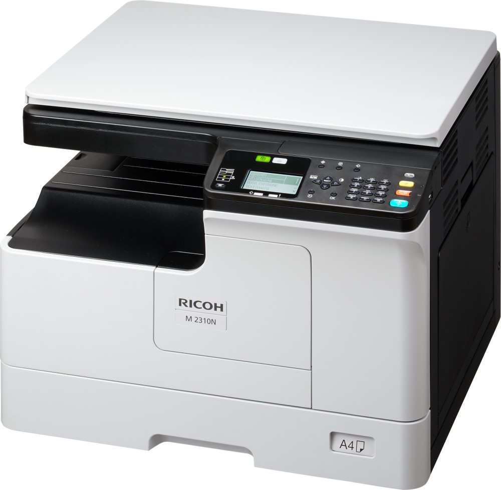 Лазерно мултифункционално устройство RICOH M 2810N Лазерно мултифункционално устройство RICOH M 2810N - Монохромен принтер / копир / скенер, 2400 x 600 dpi, 28 pages/min, USB, Wi-Fi, A3 -
