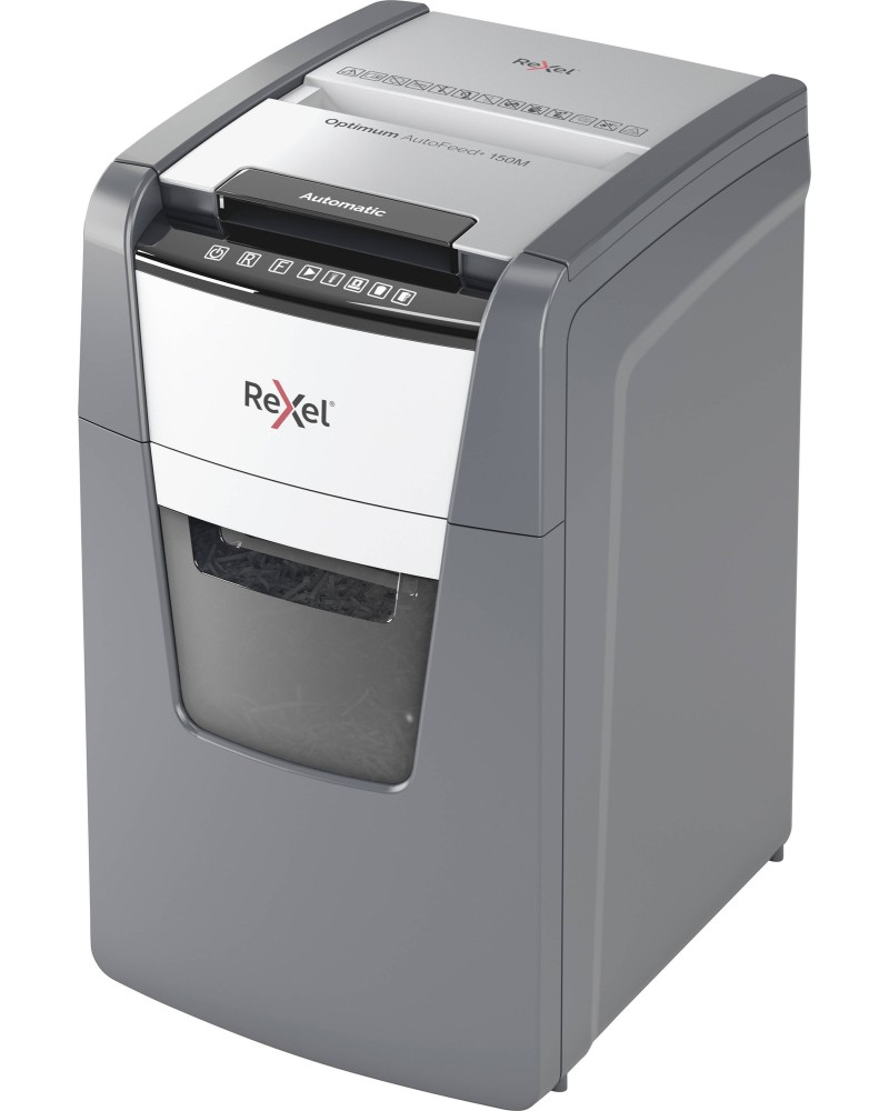 Шредер Rexel AutoFeed+ 150M Шредер Rexel AutoFeed+ 150M - Машина за унищожаване на документи от серията Optimum -