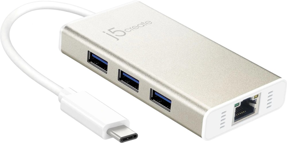 USB-C хъб j5create USB-C хъб j5create - 4 порта -