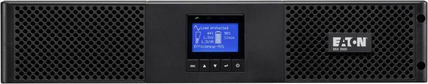 Непрекъсваемо токозахранващо устройство UPS Eaton 9SX 2000i Rack2U Непрекъсваемо токозахранващо устройство UPS Eaton 9SX 2000i Rack2U - 2000 VA, 1800W, 8x IEC C13 изхода, USB, RS-232, OnLine -