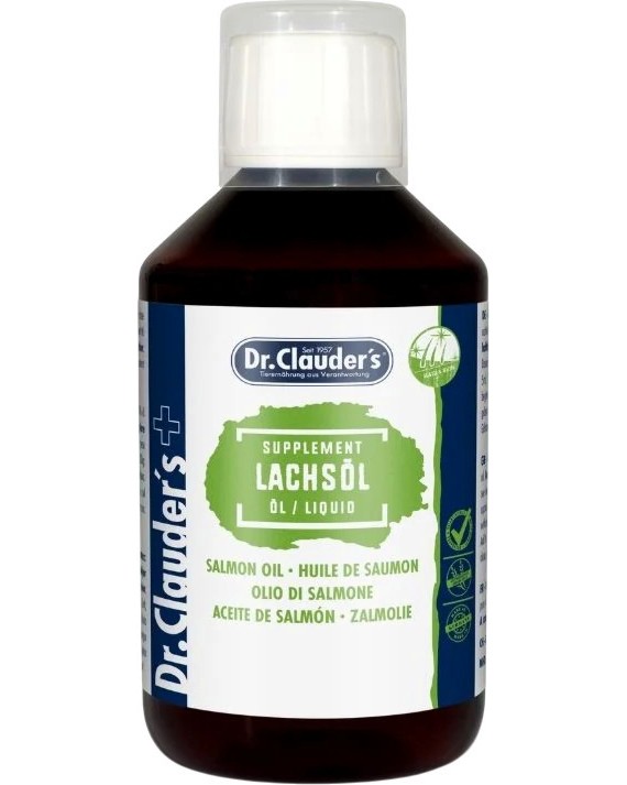 Масло от сьомга за кучета и котки Dr.Clauder's Масло от сьомга за кучета и котки Dr.Clauder's - 250 ml - продукт