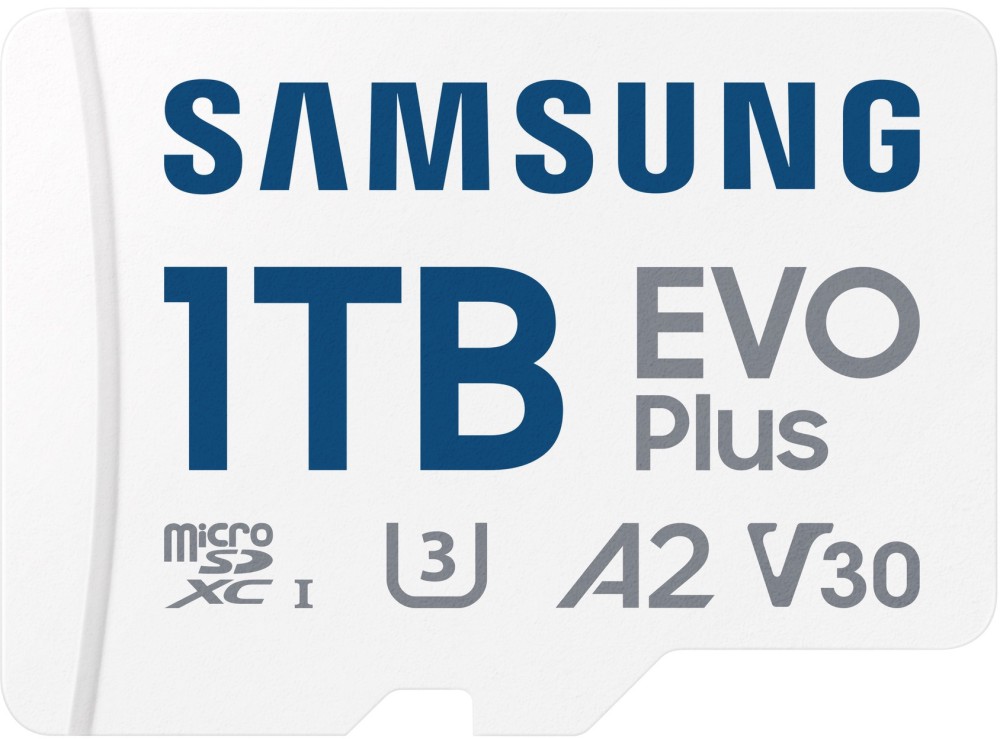 Micro SDXC   1 TB Samsung EVO Plus - A2, UHS-I, U3, V30  SD  - 