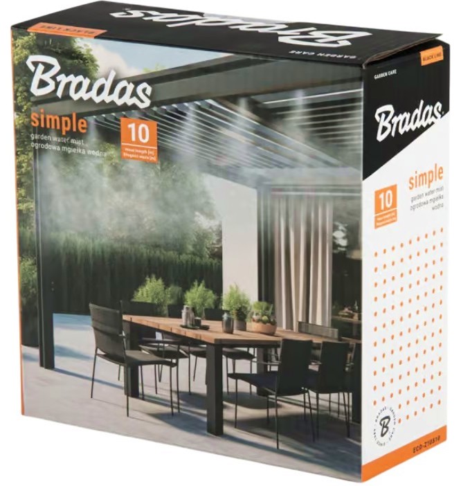 Система за охлаждане с водна мъгла Bradas Simple Система за охлаждане с водна мъгла Bradas Simple - 10 m -