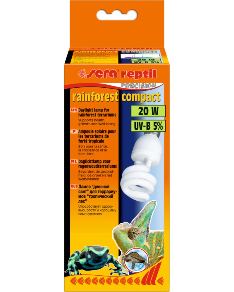 UV     sera Reptil Rainforest Compact - 20 W - 