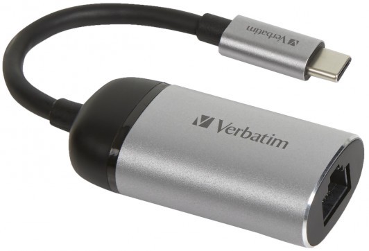  USB-C male  RJ45 female Verbatim -   10 cm - 