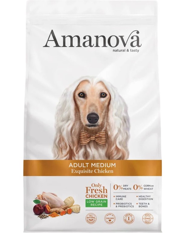 ��������� ���� ����� �� ������ Amanova Adult Medium - 2 � 12 kg, � �������, �� ������ ������, � ����� ������� - �����