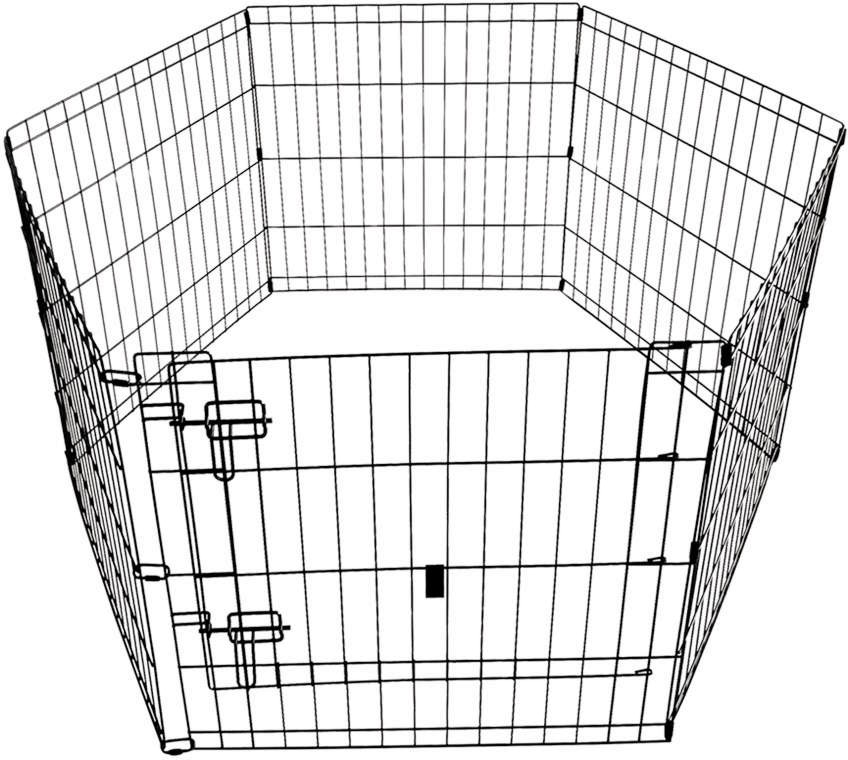 Метално ограждение за кучета и зайчета Nobby Play Pen Метално ограждение за кучета и зайчета Nobby Play Pen - 60 x 60 и 76 x 61 cm - продукт