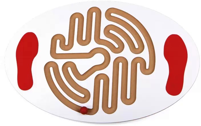 Дъска за баланс с лабиринт Дъска за баланс с лабиринт - 61 x 41 cm - играчка