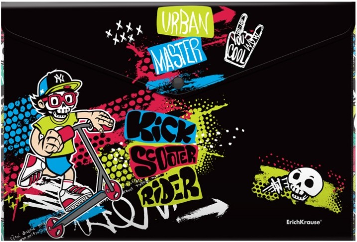 Папка с копче Erich Krause Scooter Master Папка с копче Erich Krause Scooter Master - За формат A4 -