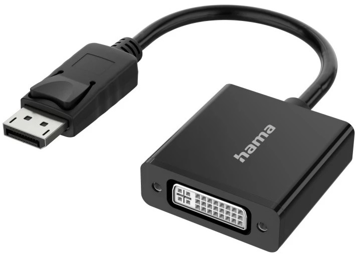 Адаптер DisplayPort male към DVI female Hama Адаптер DisplayPort male към DVI female Hama -