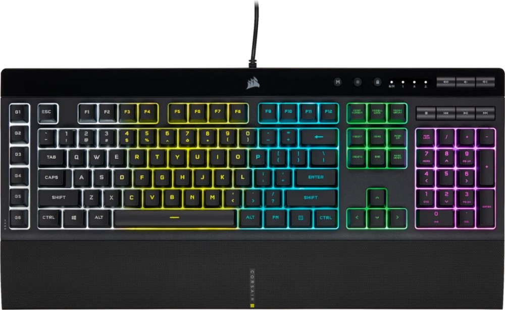 ������� ���������� Corsair K55 RGB Pro - � USB ����� � RGB ��������� - 
