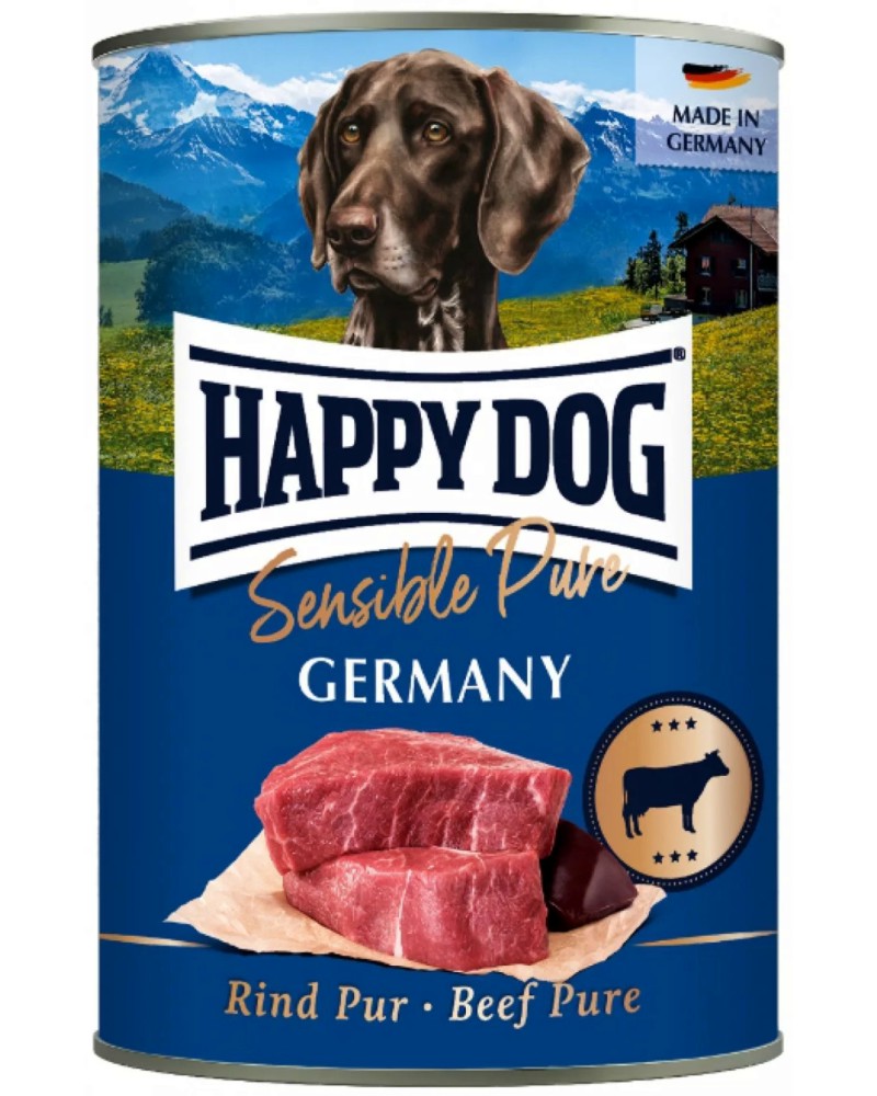 �������� �� ������ � ������������ ������������ Happy Dog Germany - 200 ÷ 800 g, � �������, �� ������� Sensible, � ����� ������� - �����