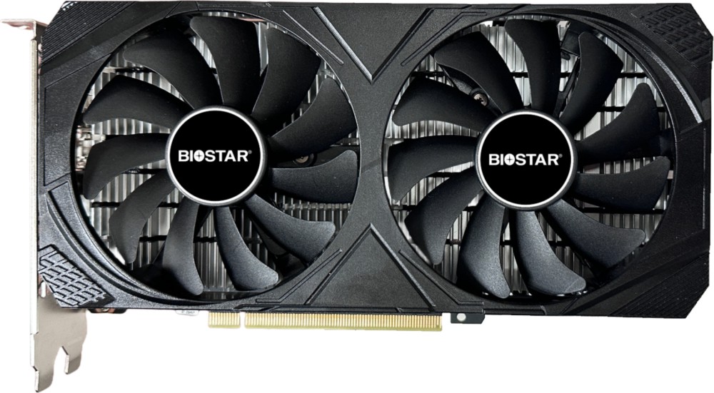 ����� ����� BIOSTAR GeForce RTX 3050 - 6 GB, GDDR5, 96 bit, Dual Fan - 