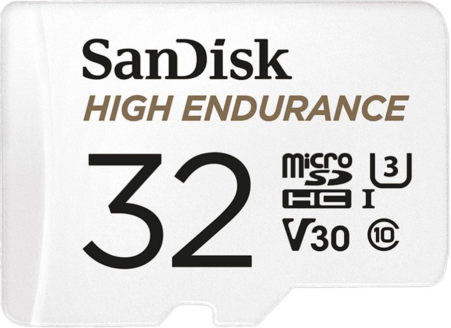 Micro SDHC карта памет 32 GB SanDisk High Endurance Micro SDHC карта памет 32 GB SanDisk High Endurance - Class 10, U3, V30 със SD адаптер -