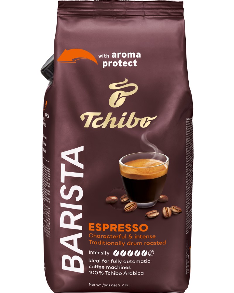 Кафе на зърна Tchibo Barista Espresso Кафе на зърна Tchibo Barista Espresso - 1 kg - напитка