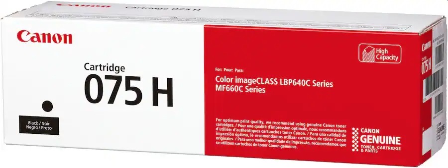 Тонер касета Canon CRG-075H Black Тонер касета Canon CRG-075H Black - 3500 страници -