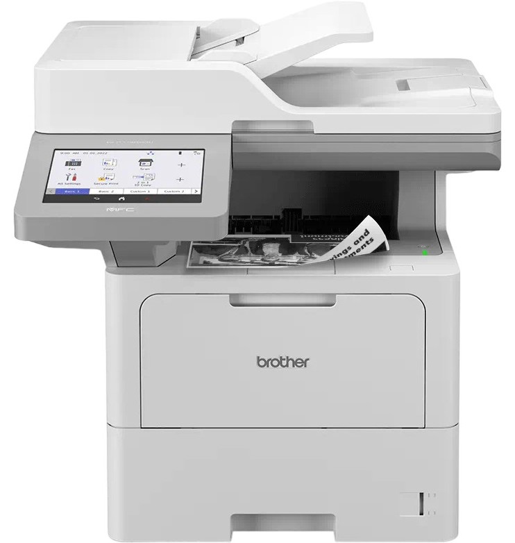 Лазерно мултифункционално устройство Brother MFC-L6910DN Лазерно мултифункционално устройство Brother MFC-L6910DN - Монохромен принтер / копир / скенер / факс, 1200 x 1200 dpi, 50 pages/min, LAN, Wi-Fi, USB, А4 -