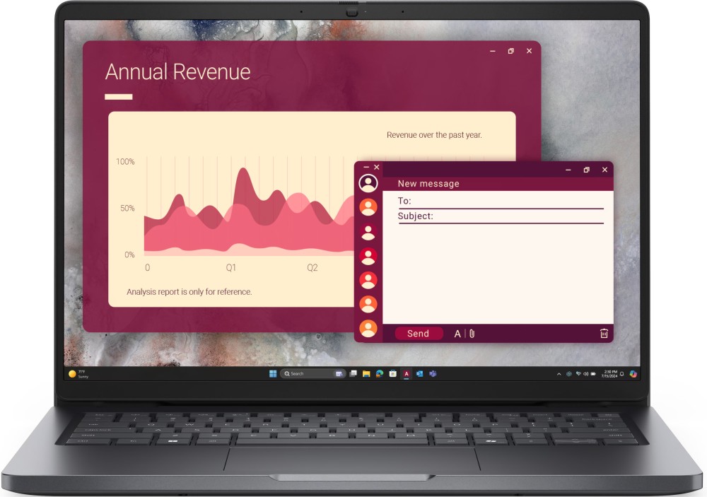 ������ Dell Pro 14 PC14250 - Intel Core 5 120U 3.8 GHz, 14" IPS 1920 x 1200, 60 Hz, 16 GB RAM DDR5, 512 GB SSD, Ubuntu 24.04 LTS - 