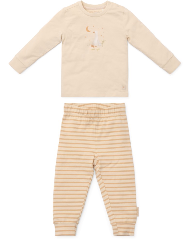   Little Dutch Natural Stripes & Baby Goose -   Nightwear - 