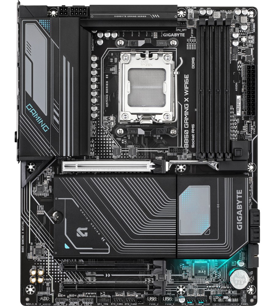 Дънна платка Gigabyte B850 Gaming X WIFI 6E Дънна платка Gigabyte B850 Gaming X WIFI 6E - AMD AM5, AMD B850, DDR5, ATX -