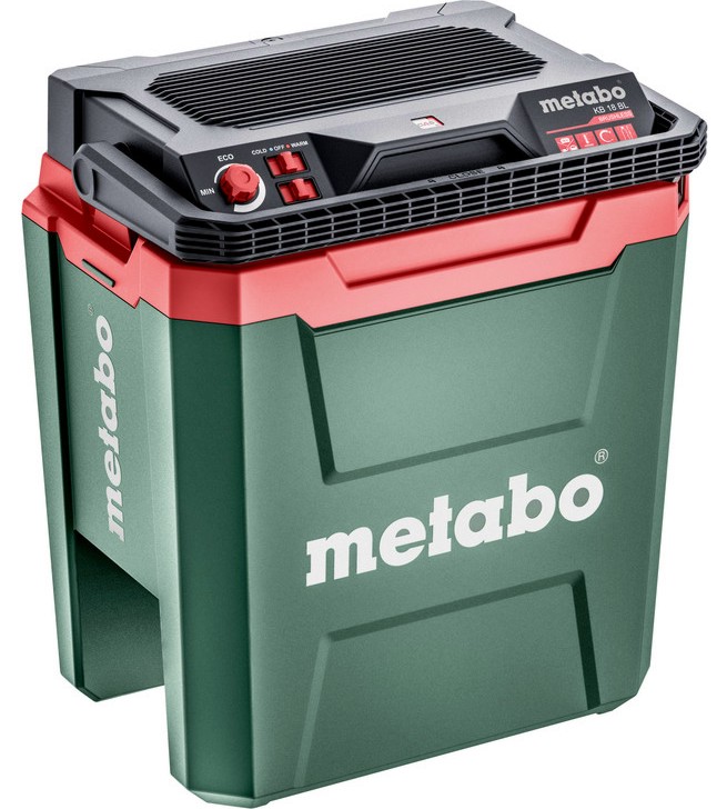 Акумулаторна хладилна кутия 18V Metabo KB 18 BL Solo Акумулаторна хладилна кутия 18V Metabo KB 18 BL Solo - С вместимост 24 l, без батерия и зарядно -