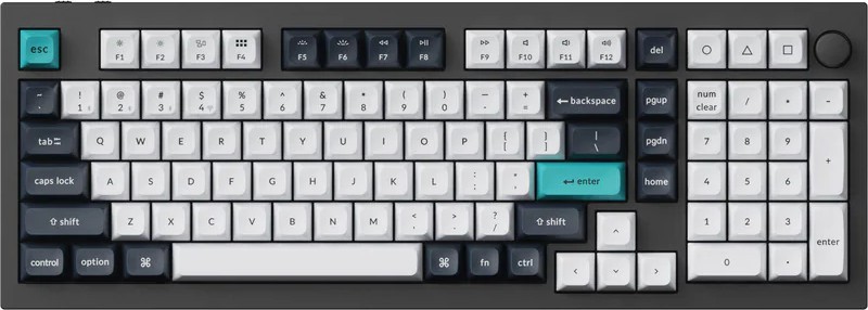 Безжична механична гейминг клавиатура Keychron Q5 Max Безжична механична гейминг клавиатура Keychron Q5 Max - 96%, Bluetooth, USB-C, RGB подсветка, ANSI Layout, Gateron Jupiter Banana -
