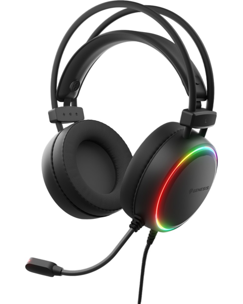 Гейминг слушалки Genesis Neon 614 Гейминг слушалки Genesis Neon 614 - С USB-A кабел 2.2 m -
