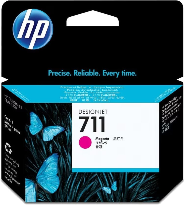 Касета с мастило за принтер HP 711 Magenta Касета с мастило за принтер HP 711 Magenta - 29 ml -