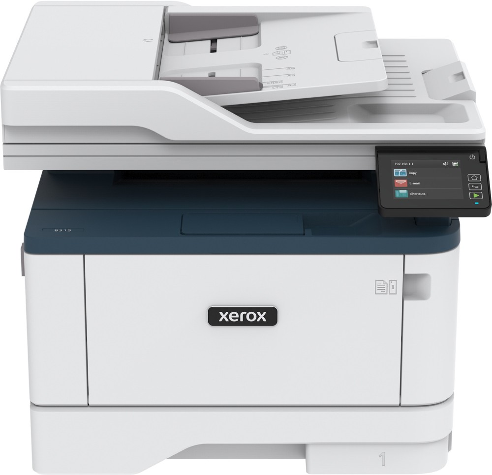 Лазерно мултифункционално устройство Xerox B315 Лазерно мултифункционално устройство Xerox B315 - Цветен принтер / копир / скенер / факс, 600 x 600 dpi, 42 pages/min, LAN, Wi-Fi, USB, A4 -