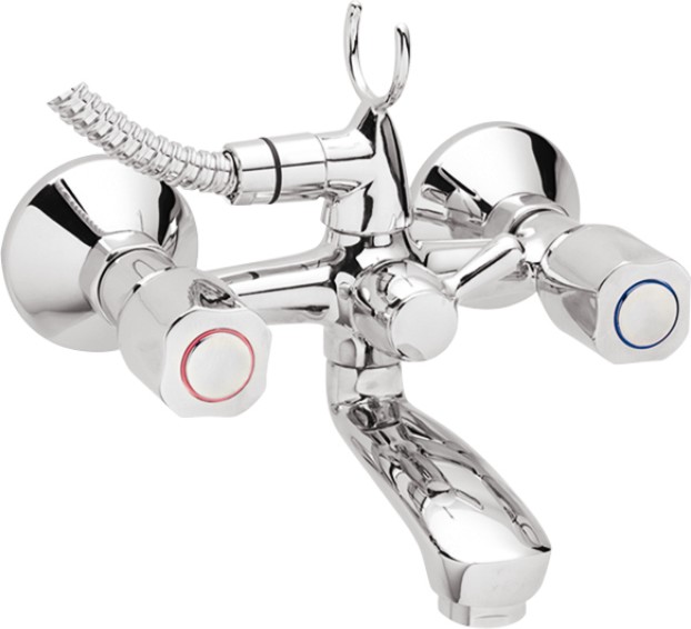 Смесител за баня с ръчен душ Vidima Iskar B1397AA Смесител за баня с ръчен душ Vidima Iskar B1397AA - За стенен монтаж -