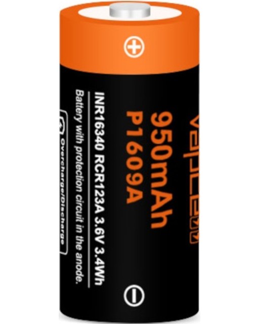  3.6 V P1609A -  Li-Ion (16340) 950 mAh - 