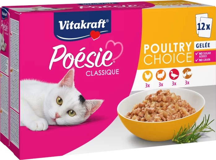    Vitakraft Classique Multipack Poultry Choice - 12 x 85 g,  , ,     ,   Poesie - 