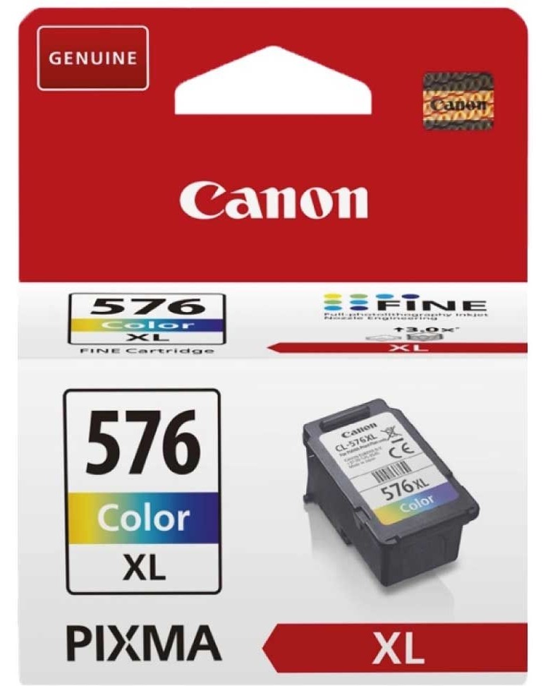 Касета с мастило за принтер Canon CL-576XL Color Касета с мастило за принтер Canon CL-576XL Color - 300 страници -