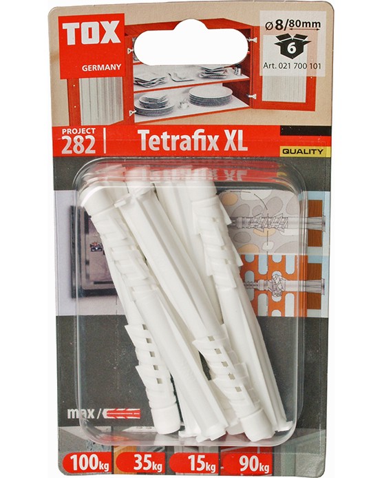      Tox Tetrafix XL - 6 - 12    ∅ 6 - 8 mm   65 - 80 mm - 