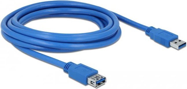 Кабел USB-A male към USB-A female DeLock Кабел USB-A male към USB-A female DeLock - 3 m -