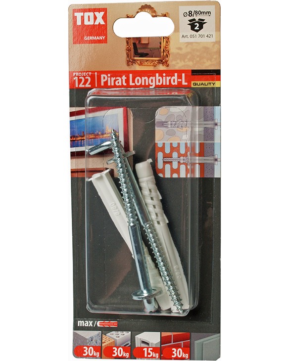    -    Tox Longbird-L - 2    ∅ 8 x 80 mm - 
