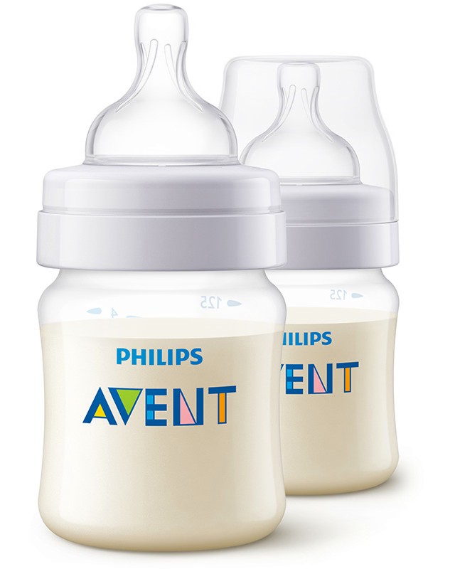   Philips Avent - 2  x 125 ml,   Anti-Colic, 0+  - 