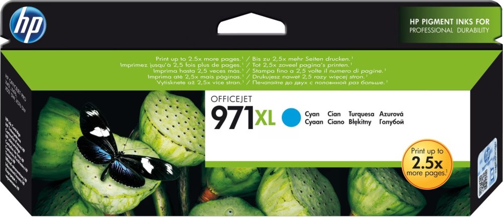      HP 971XL Cyan - 6600  - 
