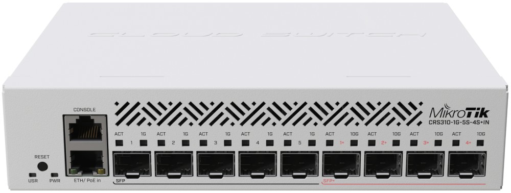 ���� MikroTik CRS310-1G-5S-4S+IN - 5 x SFP, 4 x SFP+ �����, 10 Gbps - 