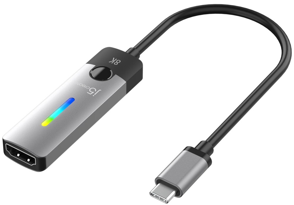 ������� USB-C male ��� HDMI 2.1 female j5create - � RGB ��������� - 