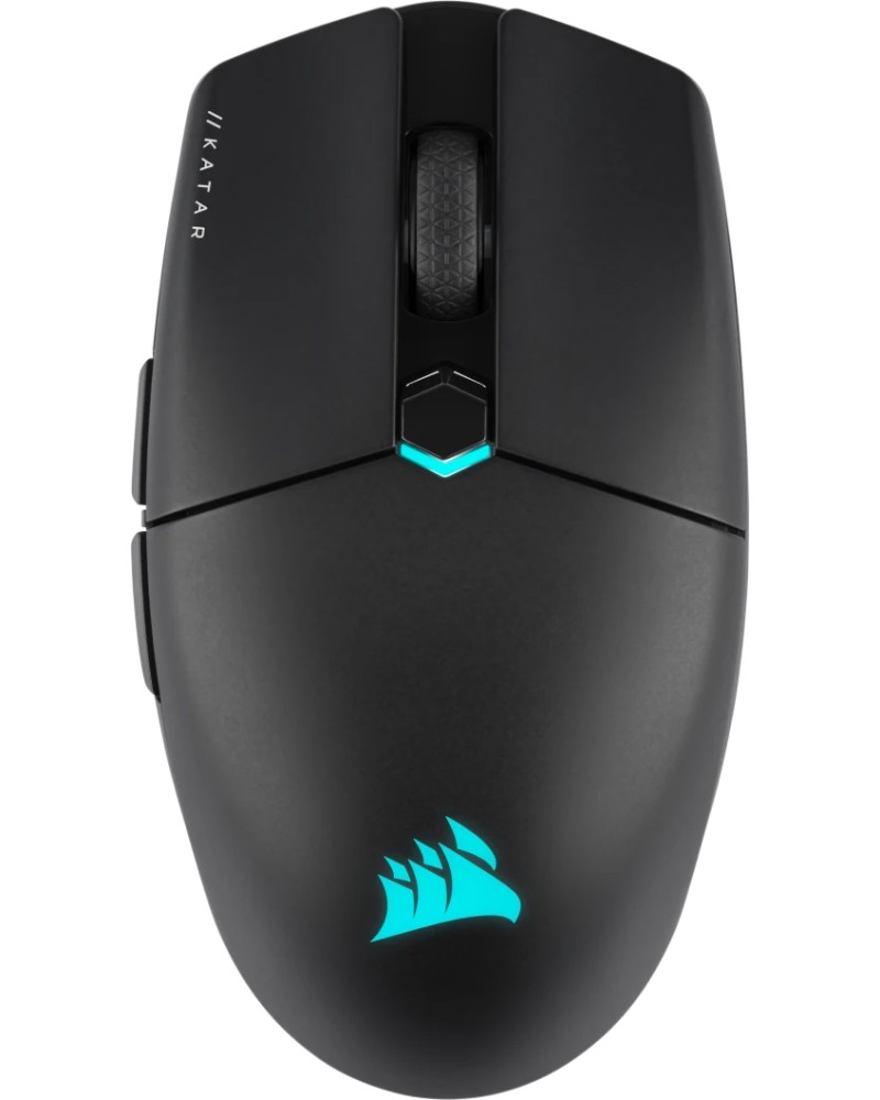 Гейминг безжична мишка Corsair Katar Elite Гейминг безжична мишка Corsair Katar Elite - С 6 бутона и RGB подсветка -
