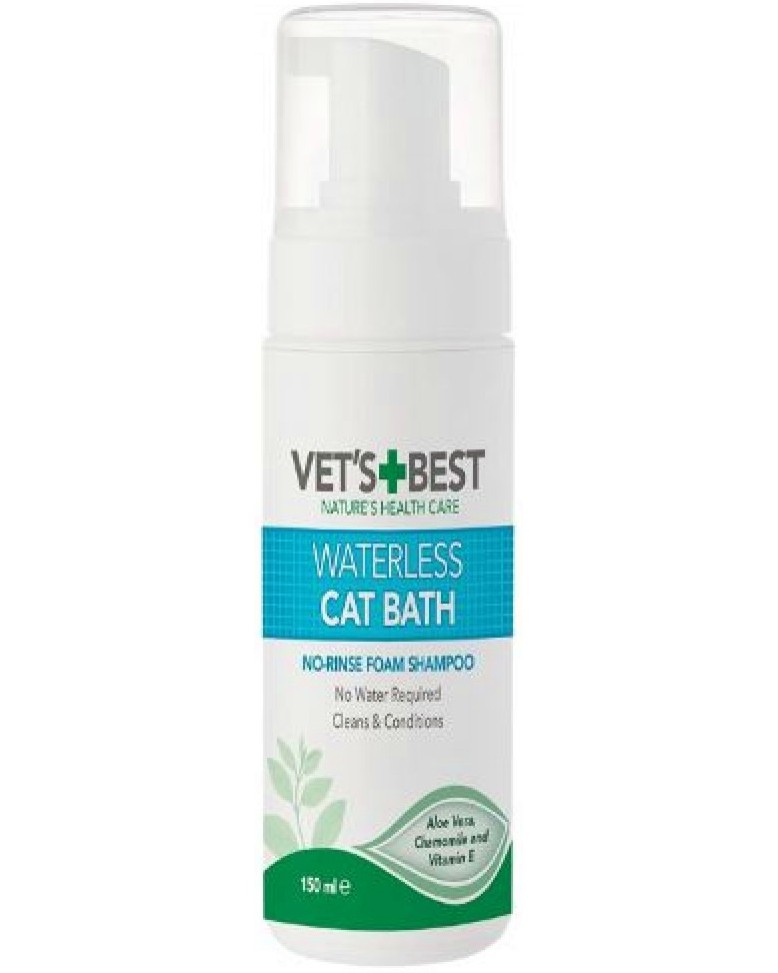 Шампоан без отмиване за котки Vet's Best Waterless Cat Bath store.bg