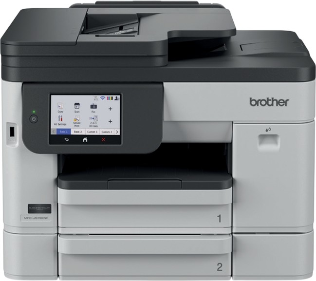 Мастилоструйно мултифункционално устройство Brother MFC-J5110DW Мастилоструйно мултифункционално устройство Brother MFC-J5110DW - Цветен принтер / копир / скенер / факс, 1200 x 4800 dpi, 28 ipm, Wi-Fi, Ethernet, USB, А4, ADF -