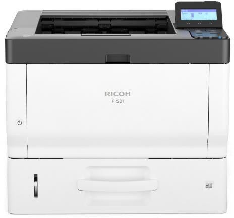 Лазерен монохромен принтер RICOH P501 Лазерен монохромен принтер RICOH P501 - 1200 x 1200 dpi, 43 pages/min, WiFi, USB, A4, двустранен печат -