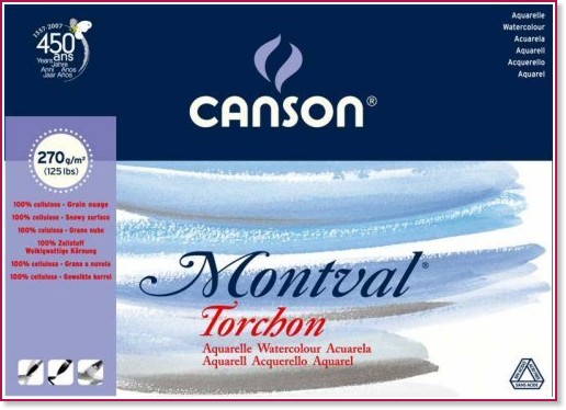     ,    Canson Montval Torchon - 12 , 270 g/m<sup>2</sup> - 